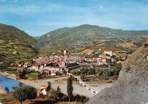 Cartolina Bobbio panorama 1964 | Immagine principale