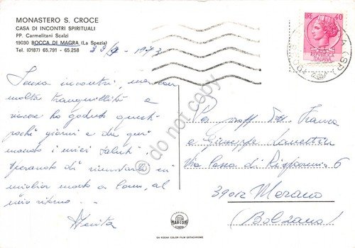 Cartolina Bocca di Magra Monastero Santa Croce 1973 (La Spezia) | Immagine Gallery 2