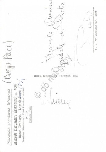 Cartolina Bocca Trabaria Lamoli Ristorante Appennino