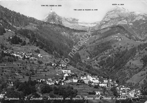 Cartolina Bognanco S. Lorenzo Panorama 1952 (Novara) | Immagine principale