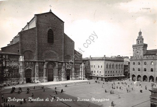 Cartolina Bologna Basilica S. Petronio Piazza Maggiore 1969 | Immagine principale