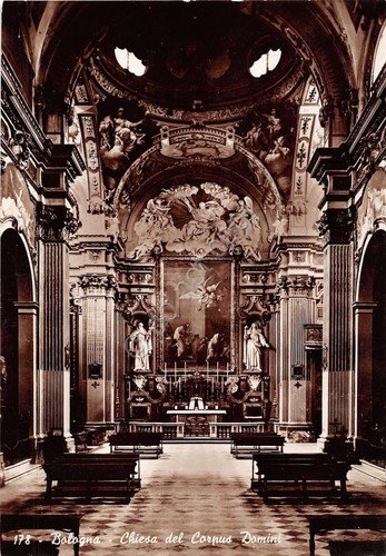 Cartolina Bologna Chiesa Corpus Domini 1955 NVG | Immagine principale