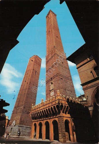 Cartolina Bologna due Torri Timbro quadrato Italia '85 Filatelia 1985 | Immagine Gallery 2