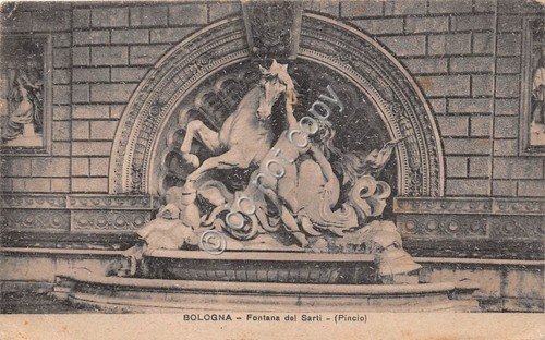Cartolina Bologna Fontana dei Sarti 1921 | Immagine principale