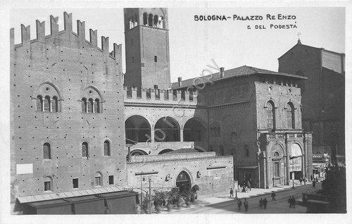 Cartolina Bologna Palazzo Re Enzo e del Podestà animata | Immagine principale