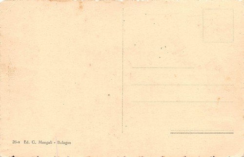 Cartolina Bologna Piazza e Chiesa San Domenico Illustrata | Immagine Gallery 2