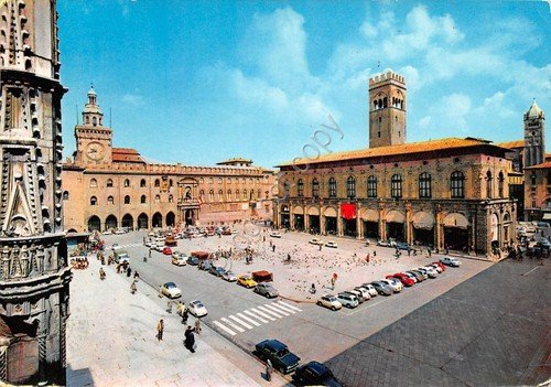 Cartolina Bologna Piazza Maggiore 1967 | Immagine principale