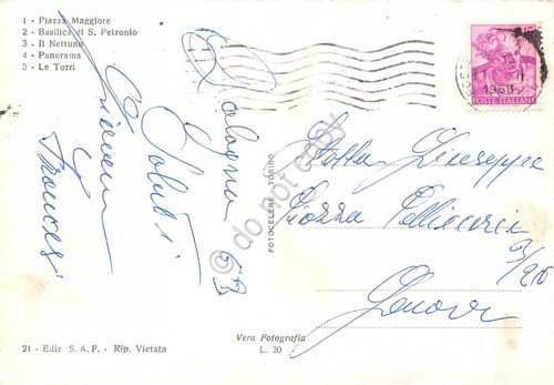 Cartolina Bologna vedute 1963 | Immagine Gallery 2