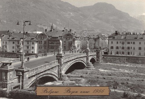Cartolina Bolzano Bozen Ponte Druso 1956 Ghedina | Immagine principale