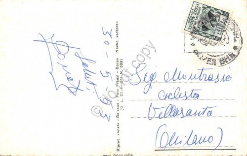 Cartolina Bolzano Bozen Rosengarten 1953 | Immagine Gallery 2