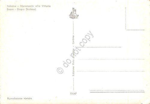 Cartolina Bolzano Monumento alla Vittoria | Immagine Gallery 2