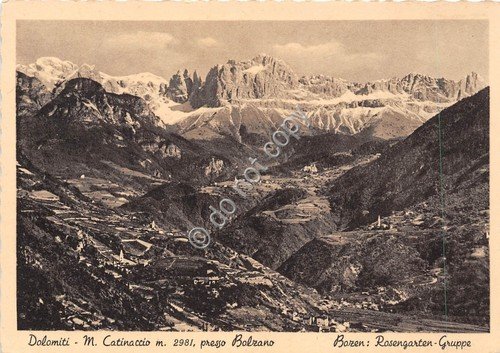 Cartolina Bolzano Panorama e Monte Catinaccio | Immagine principale