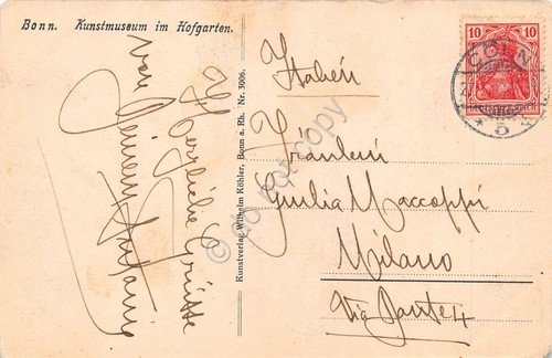 Cartolina Bonn Kunstmuseum im Hofgarten 1912 | Immagine Gallery 2