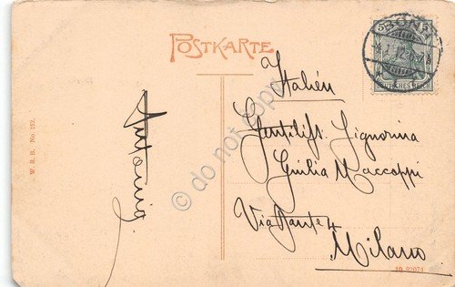 Cartolina Bonn Rheinpromenade boats anni'10 | Immagine Gallery 2