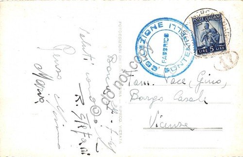 Cartolina Borca di Cadore verso Antelao panorama 1949 Ed Ghedina | Immagine Gallery 2