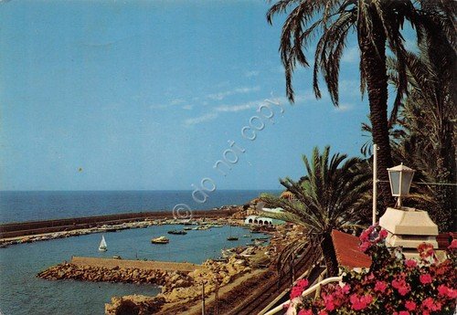 Cartolina Bordighera il porto 1981 (Imperia) | Immagine principale