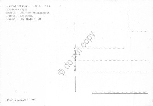 Cartolina Bordighera Kursaal Bagni spiaggia animata Sarti & Valletti | Immagine Gallery 2