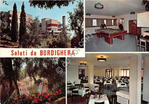 Cartolina Bordighera vedute varie 1977 (Imperia) | Immagine principale