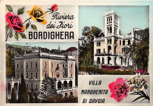 Cartolina Bordighera vedutine 1957 (Imperia) | Immagine principale