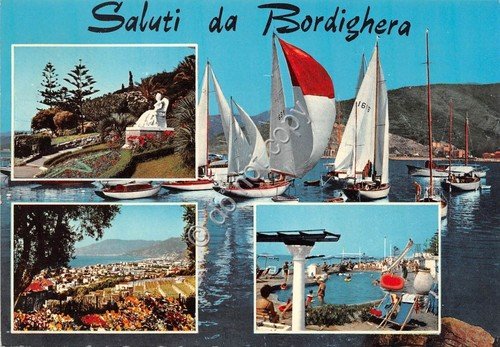 Cartolina Bordighera vedutine 1969 (Imperia) | Immagine principale
