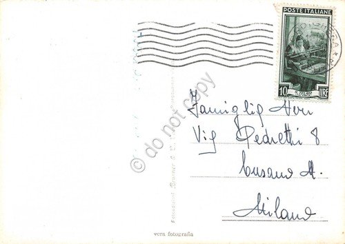 Cartolina Bordighera Villa Garnier anni '50 | Immagine Gallery 2