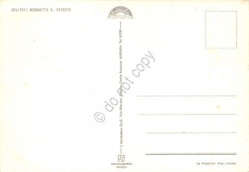 Cartolina Borghetto Santo Spirito 3 vedute animata pescatori (Savona)