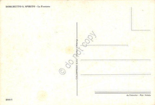 Cartolina Borghetto Santo Spirito Fontana animata auto d'epoca (Savona) | Immagine Gallery 2
