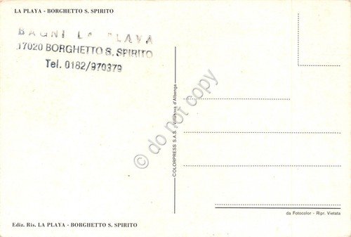 Cartolina Borghetto Santo Spirito La Playa vedute