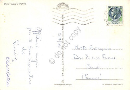Cartolina Borgio Verezzi 4 vedute panorama (Savona) | Immagine Gallery 2