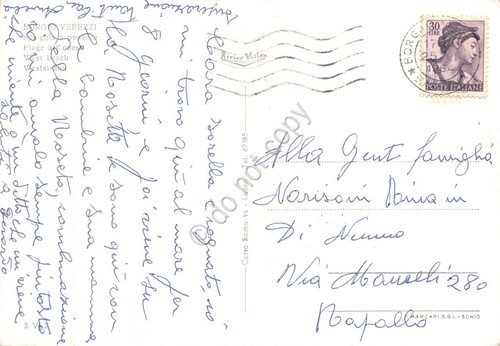 Cartolina Borgio Verezzi Spiaggia a Ponente Ferrovia 1964 (Savona) | Immagine Gallery 2