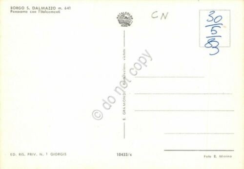 Cartolina Borgo San Dalmazzo Panorama con Italcementi | Immagine Gallery 2