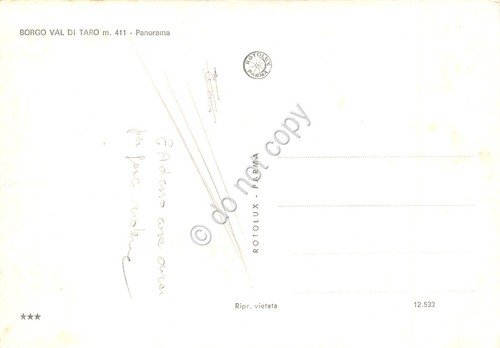 Cartolina Borgo Val di Taro Panorama