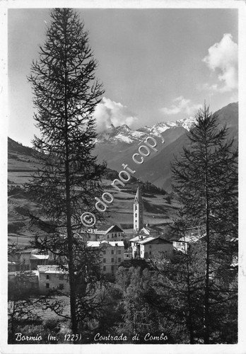 Cartolina Bormio Contrada di Combo 1951 (Sondrio) | Immagine principale