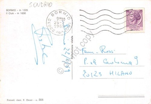 Cartolina Bormio il Ciuk seggiovia animata1969 | Immagine Gallery 2