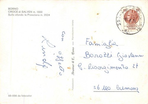 Cartolina Borno Croce di Salven Panorama Presolana 1976 | Immagine Gallery 2