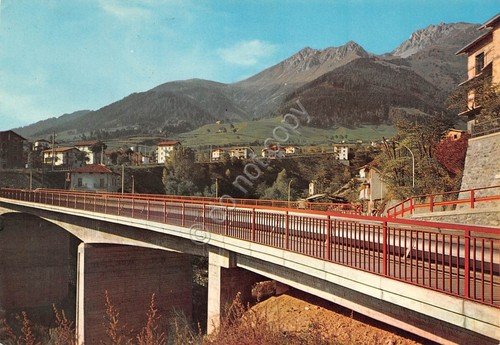Cartolina Borno Nuovo Ponte e Cima S. Fermo anni '70