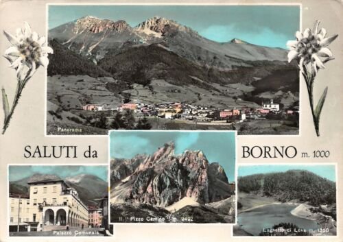 Cartolina Borno Vedutine 1960 (Brescia)