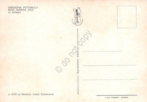 Cartolina Bosa Marina Spiaggia animata | Immagine Gallery 2