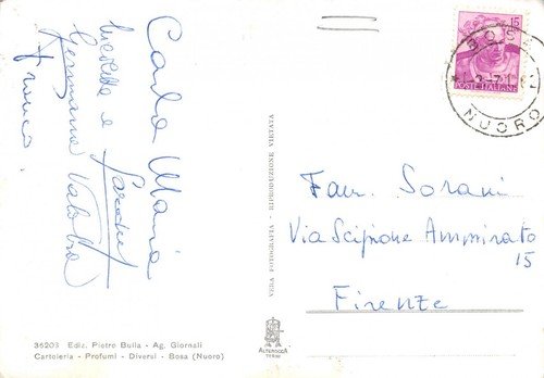 Cartolina Bosa Valle Temo e panorama da S. Pietro 1962 | Immagine Gallery 2