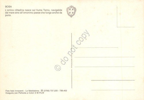 Cartolina Bosa vista dal fiume Temo - Foto Innocenti | Immagine Gallery 2