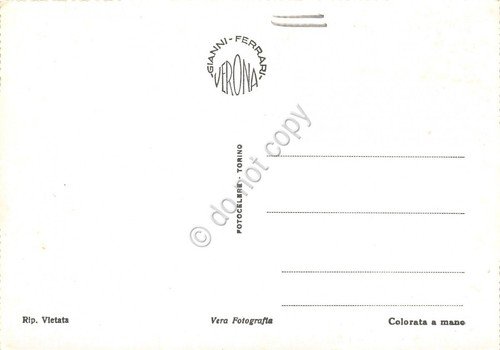 Cartolina Boscochiesanuova Albergo Bellavista colorata