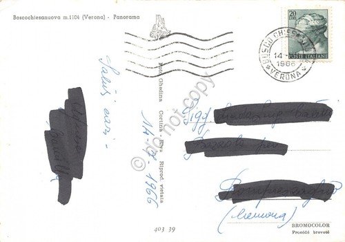 Cartolina Boscochiesanuova Panorama 1966 | Immagine Gallery 2