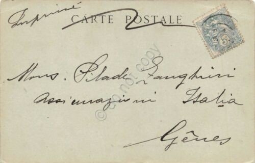 Cartolina Bourg Place Bernard carrozza carretto animata 1904 | Immagine Gallery 2