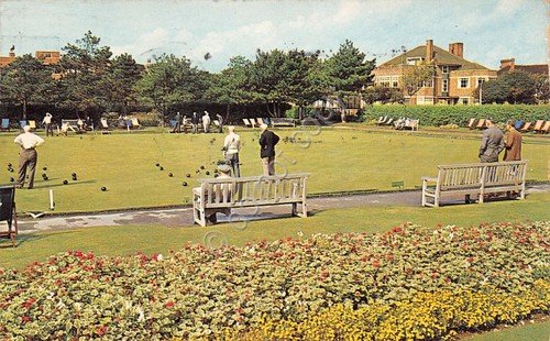 Cartolina Bowling Greens Marine Gardens Worthing 1974 | Immagine principale