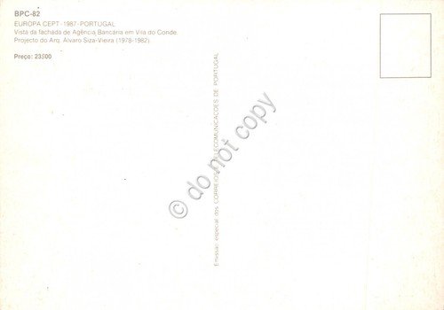 Cartolina BPC 82 Europa Cept 1987 Portugal timbro filatelico 1987