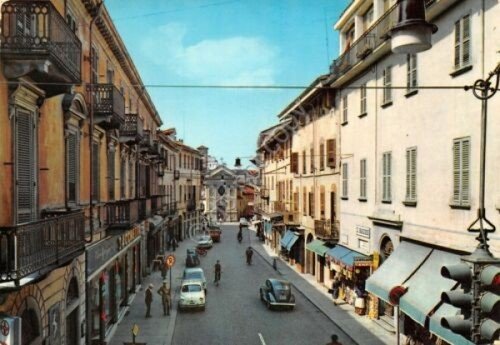 Cartolina Bra via Cavour 1966 | Immagine principale