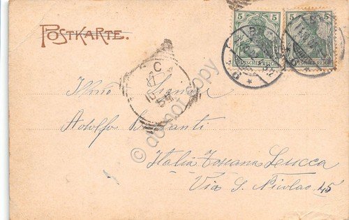 Cartolina Bremen Emmasee und Kaffeehous 1902 | Immagine Gallery 2