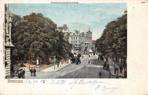 Cartolina Bremen Heerdenthorsteinweg 1902