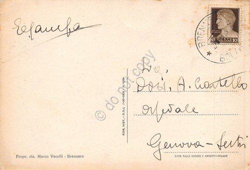 Cartolina Brennero Confine auto d'epoca animata anni '30 | Immagine Gallery 2