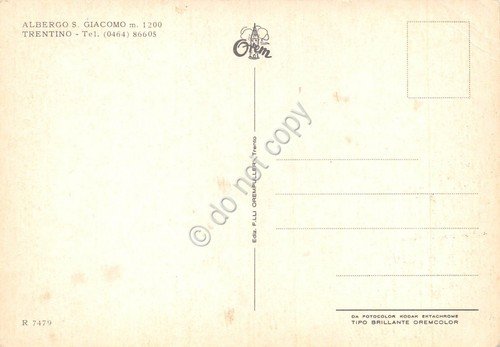 Cartolina Brentonico Albergo San Giacomo (Trento) | Immagine Gallery 2